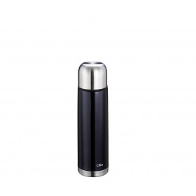 Cilio Isolierflasche COLORE 0,5L metallic schwarz