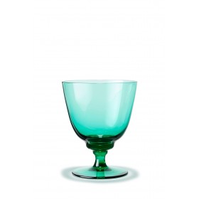 Holmegaard Flow Glas mit Fuss 35cl emerald green