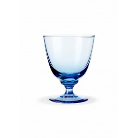 Holmegaard Flow Glas mit Fuß blau 35 cl