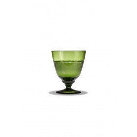 Holmegaard Flow Glas mit Fuß olivgrün 35 cl