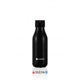 Les Artistes Bottle UP Time'UP Isoliertrinkflasche  280ml Black mat
