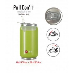 Les Artistes Paris Pull Can'it Isoliertrinkdose 280ml Metal Texture 