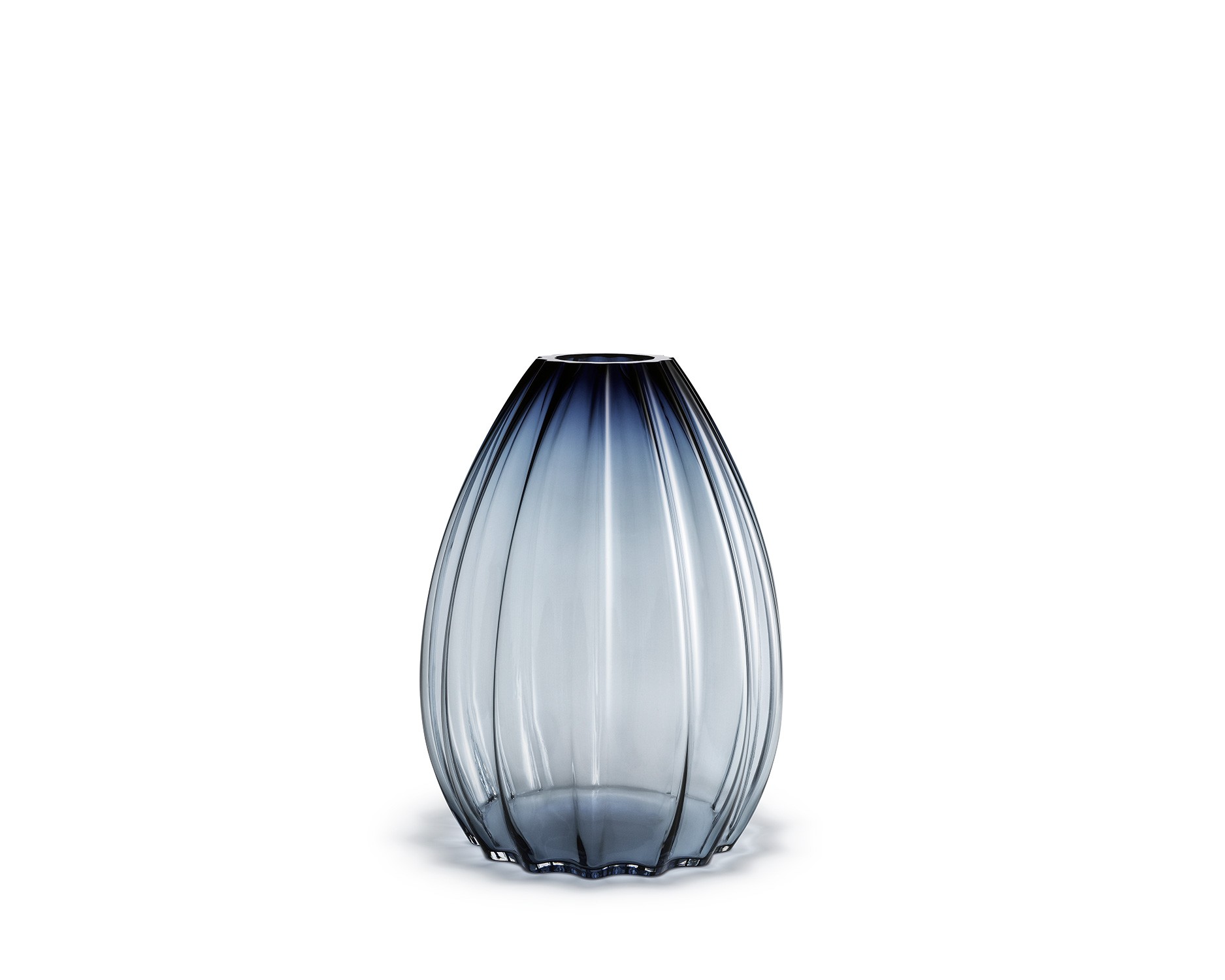 Holmegaard 2Lips Vase blau 45cm