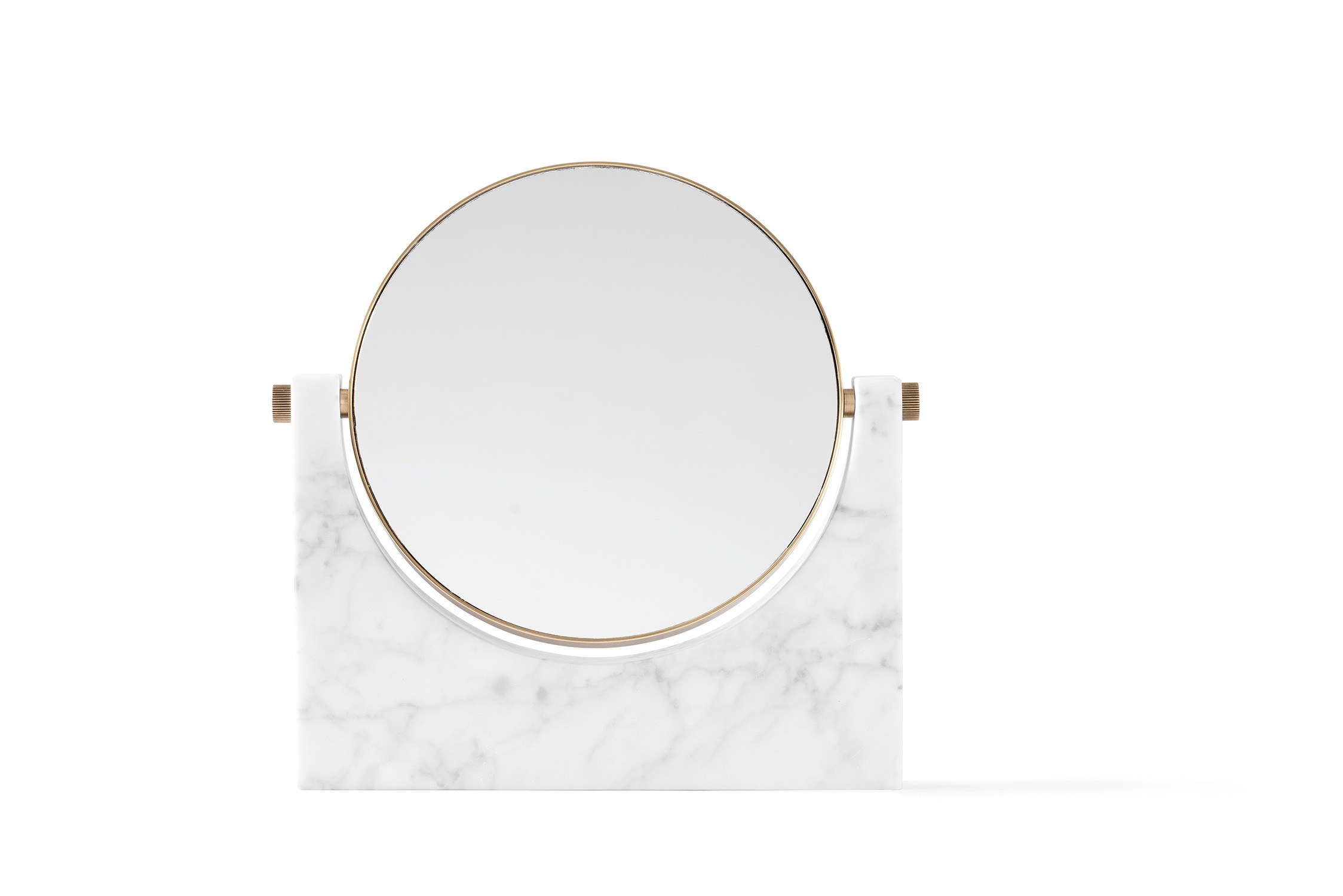 Menu Pepe Marble Mirror Brass White Spiegel