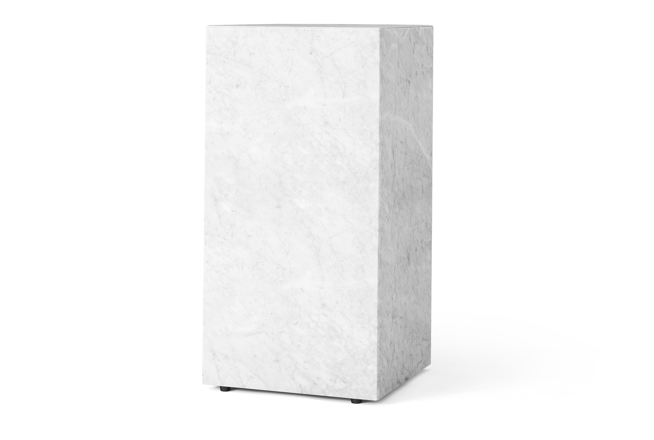 Menu Plinth Tall White Marble Sockel