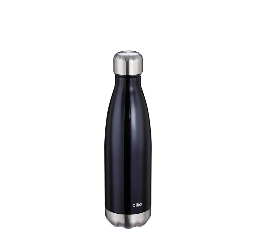 Cilio Isoliertrinkflasche ELEGANTE 0,5L schwarz
