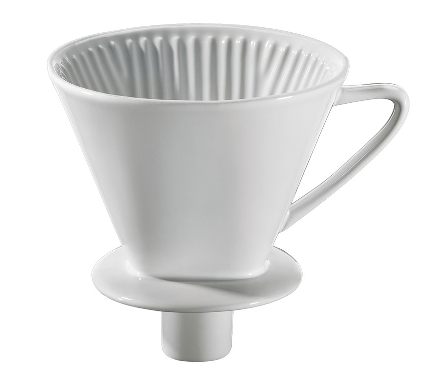 Cilio Kaffeefilter mit Stutzen Gr.4 weiß