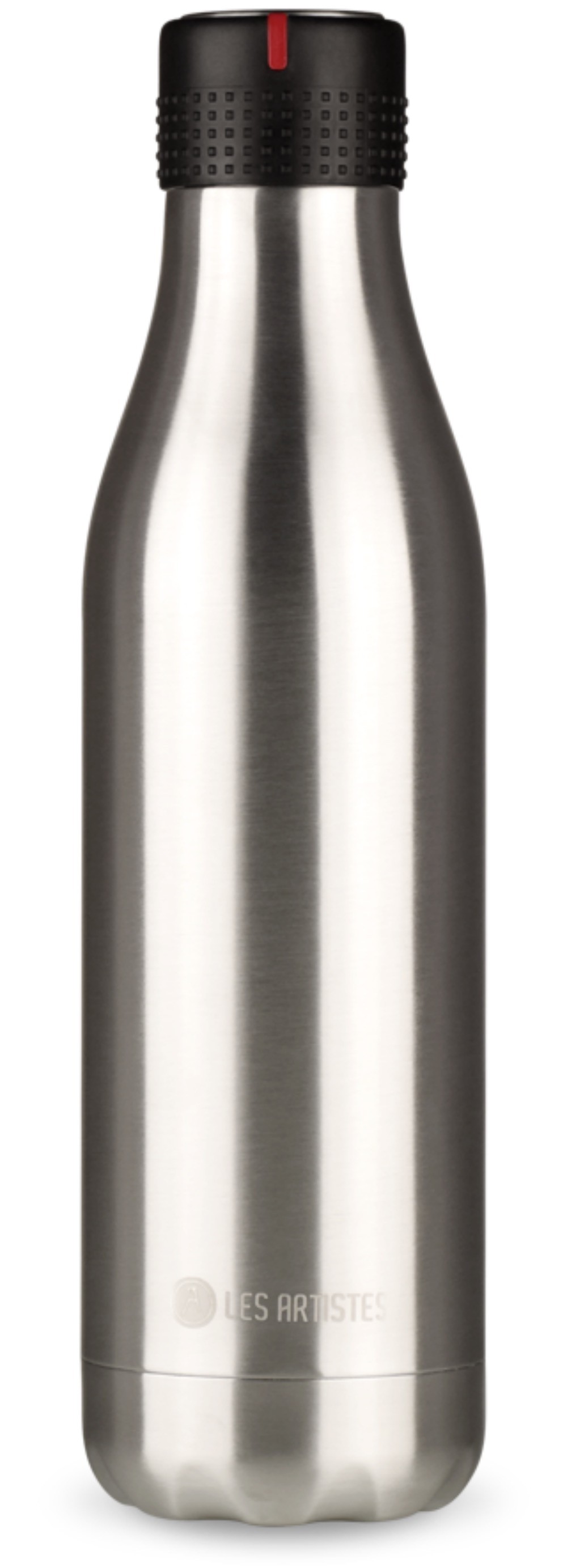 Les Artistes Paris Bottle UP Time UP Isoliertrinkflasche 750ml Metallic argent