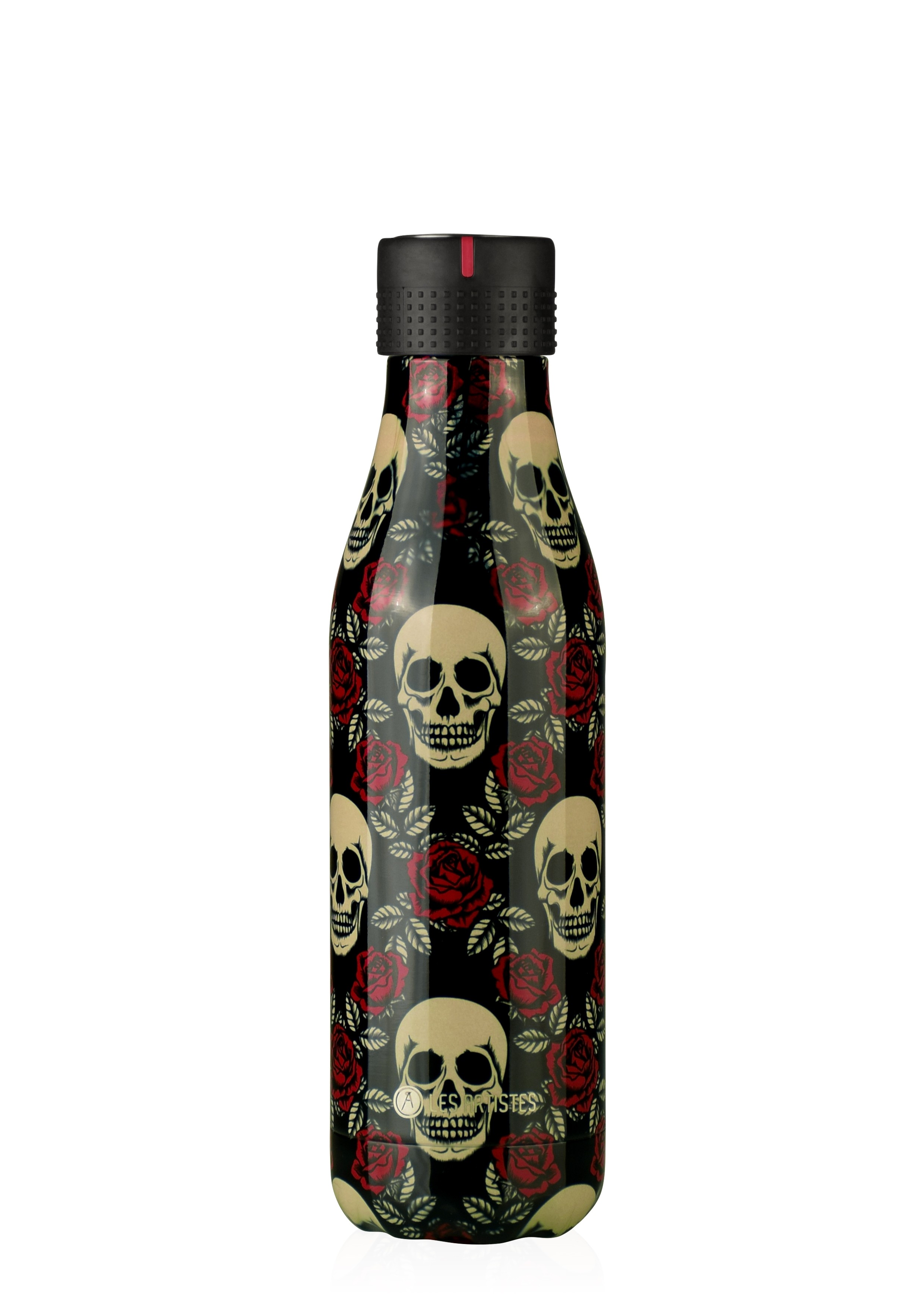 Les Artistes Paris Bottle UP Isoliertrinkflasche 500ml Rose&skull