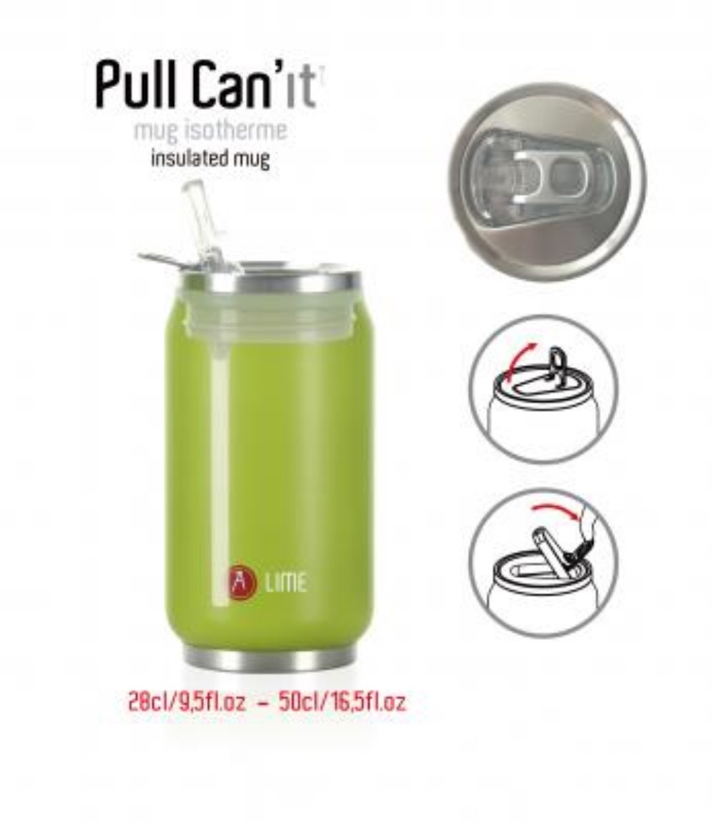 Les Artistes Paris Pull Can'it Isoliertrinkdose 280ml Metal Texture 