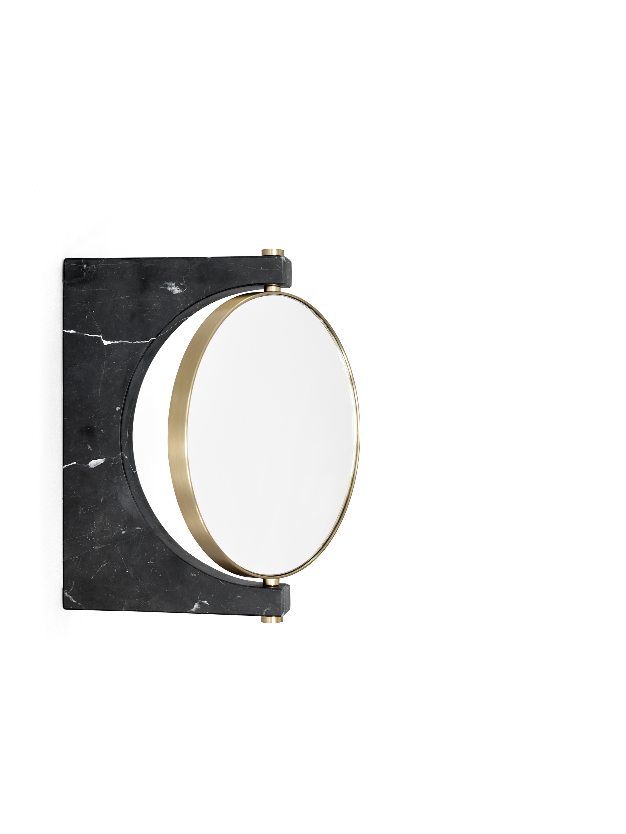 Menu Pepe Marble Wall Mirror Brass/Black Wandspiegel
