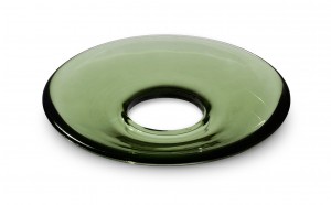 Holmegaard LUMI Glasmanschetten flach grün 8er Set