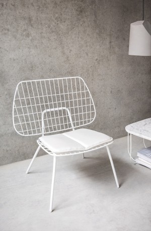 Menu WM String Lounge Chair White Sessel