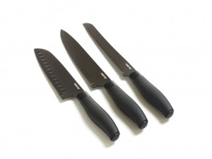 Funktion Messerset 3tlg schwarz 