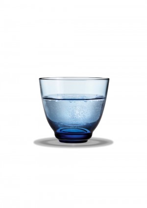 Holmegaard Flow Wasserglas blau 35 cl