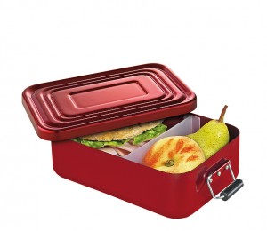 Küchenprofi Lunchbox klein Aluminium rot