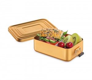 Küchenprofi Lunchbox klein Aluminium gold matt
