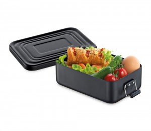 Küchenprofi Lunchbox klein Aluminium schwarz matt