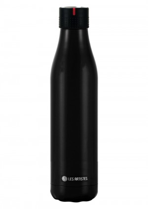 Les Artistes Paris Bottle UP Time UP Isoliertrinkflasche 750ml schwarz