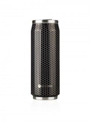 Les Artistes Paris Pull Can'it Isoliertrinkdose 500ml Metal Texture