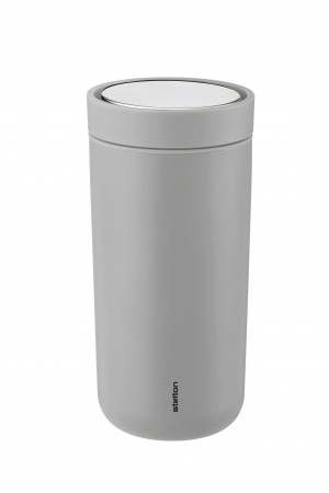 Stelton Isolierbecher To Go Click 0,4L soft light grey