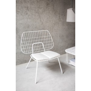 Menu WM String Cushion Outdoor Lounge Ivory White Sitzauflage