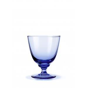 Holmegaard Flow Glas mit Fuss 35cl dunkelblau