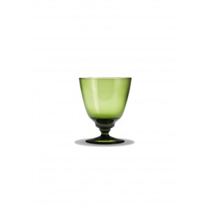 Holmegaard Flow Glas mit Fuß olivgrün 35 cl