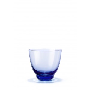 Holmegaard Flow Wasserglas 35cl dunkelblau