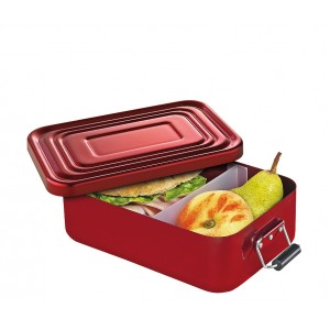Küchenprofi Lunchbox groß Aluminium rot 