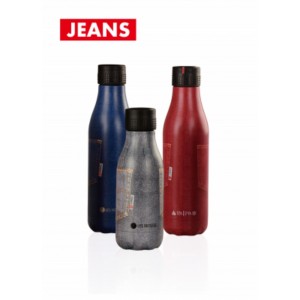 Les Artistes Paris Bottle UP Isoliertrinkflasche 280ml Pocket Grey Jean