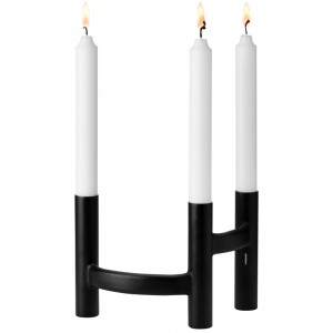 Stelton Ora Kerzenständer dreiarmig - schwarz